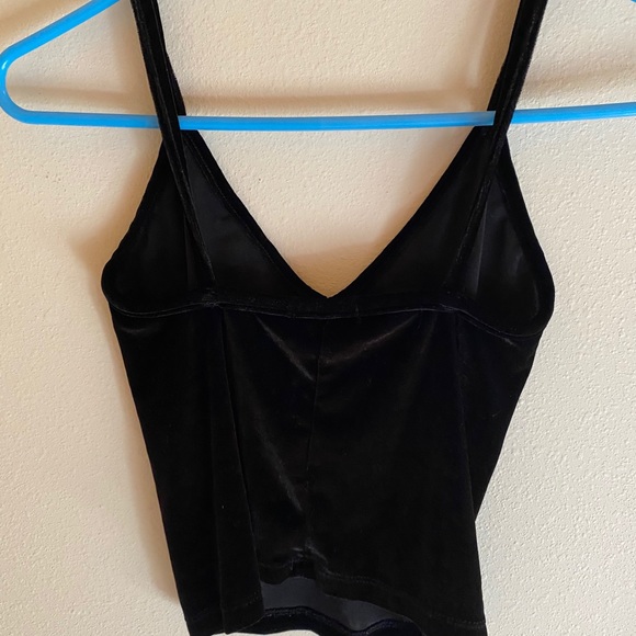 Brandy Melville Black Velvet Tank - Picture 4 of 5